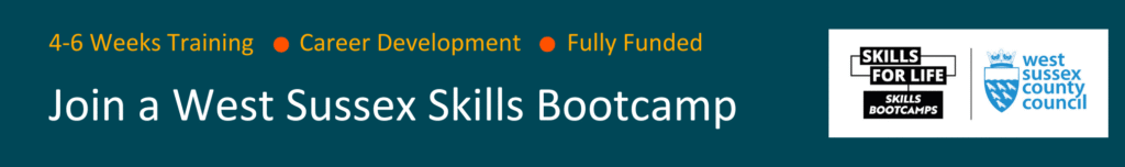 West Sussex Skills Bootcamp Application Banner